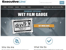 Tablet Screenshot of executiveline.com